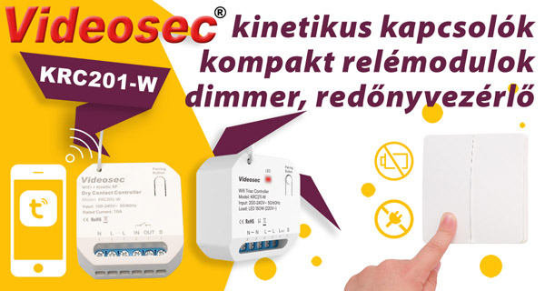 Kinetikus kapcsolók és kisméretű relémodulok