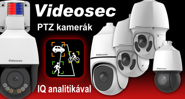 Videosec PTZ kamerák IQ analitikával