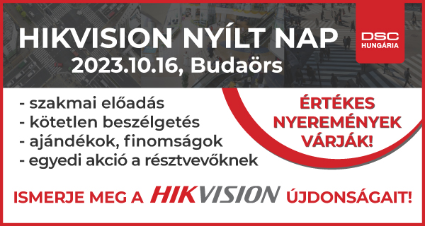 HIKVISION Nyílt Nap a DSC Hungáriánál – 2023.10.16 Budaörs