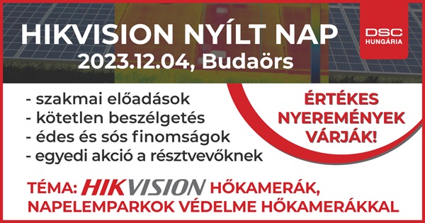 Napelemparkok védelme Hikvision hőkamerákkal