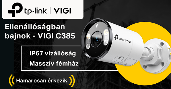 VIGI C385 8MP kültéri, színes hálózati kamera