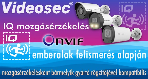 Videosec IQ mozgásérzékelés – mindennel kompatibilis