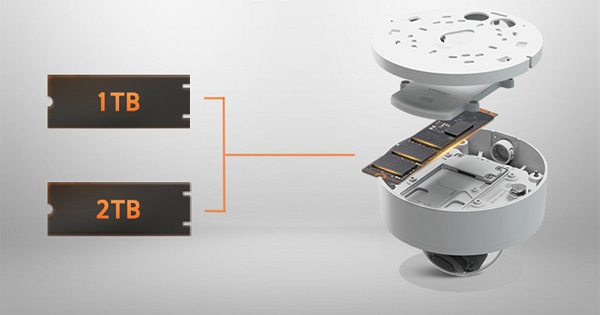 Hanwha Vision kamera, integrált SSD-vel