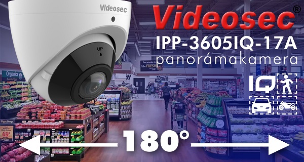 Panorámakamera 180° látószöggel a Videosecnél