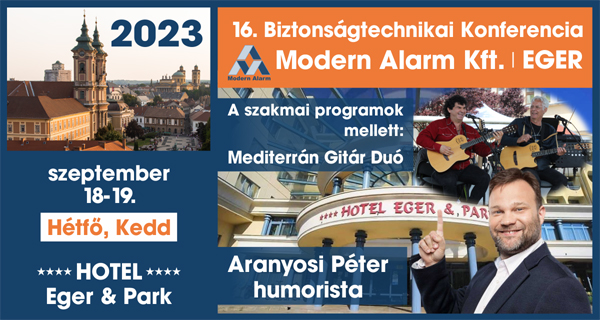 Meghívó a Modern Alarm Kft., 16. Konferenciájára és Partnertalálkozójára