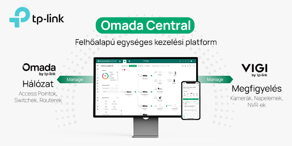 Bemutatkozik az Omada Central – egységes felhőalapú hálózati és videófelügyeleti platform KKV-k számára