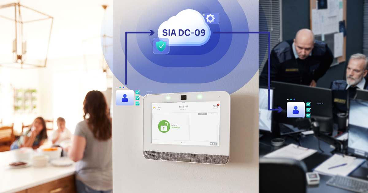 DSC IQ SIA DC-09 távfelügyeleti kommunikáció 
