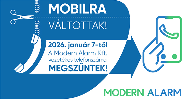 A Modern Alarm Kft. mobilra váltott