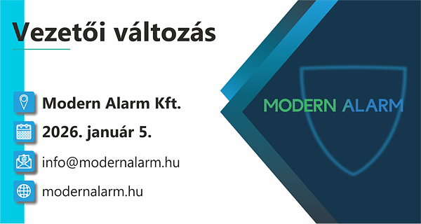 Vezetői változás a Modern Alarm Kft-nél