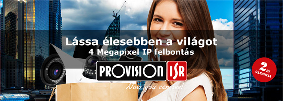 Lássa élesebben a világot 4 Megapixel IP felbontás | PROVISION-ISR