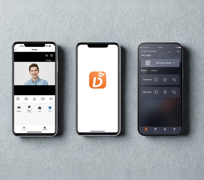 DNAKE mobilapp: kapunyitás telefonról